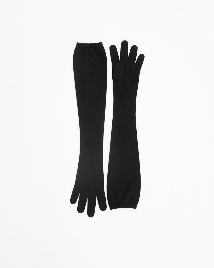 The Row Ivot Gloves in black